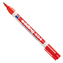 Marcatore permanente extra-fine edding 404 punta 0,75mm rosso