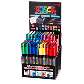M pc1mr 80p expo 80 marcatori poscapen punta 0.7mm colori assortiti uni