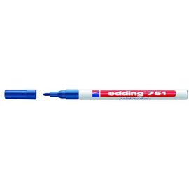 Marcatore edding 751 punta fine vernice azzurro