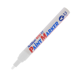 Marcatore artline a 400 punta tonda a vernice bianco