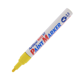 Marcatore artline a 400 punta tonda a vernice giallo