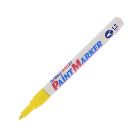 Marcatore artline a 440 punta tonda fine a vernice giallo