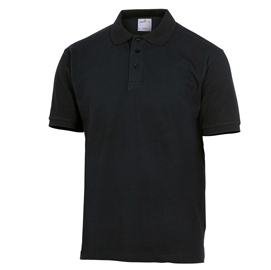 Maglia polo maniche corte nero tg. M agra