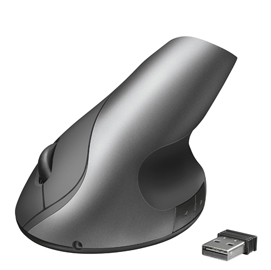 Mouse verticale wireless varo - trust