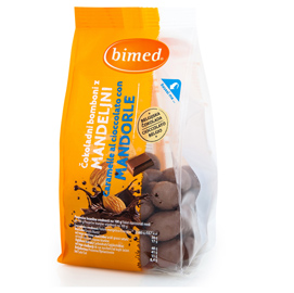 Mandorle al cioccolato 200gr - bimed