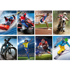 Maxiquaderno a4 20fg+1 80gr 10mm sport 2020 blasetti