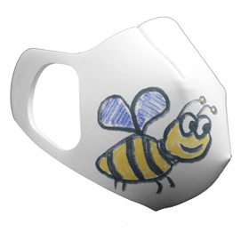 Mascherina per bambini msk-04 lavabile e personalizzabile (4 misure in 1)