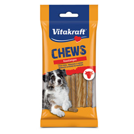 Masticativi chews bastoncini arrotolati - 12,5 cm - 50 gr - vitakraft - conf. 10 pezzi