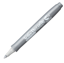 Marcatore decorite - punta tonda - 1.0 mm - argento - artline