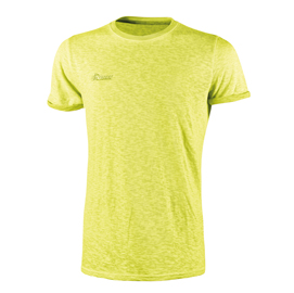 Magliette a maniche corte - taglia xxl - fluo giallo - u-power - conf. 3 pezzi