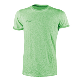 Magliette a maniche corte - taglia m - fluo verde - u-power - conf. 3 pezzi