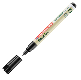 Marcatore permanente 25 ecoline - punta tonda 1.0 mm - nero - edding