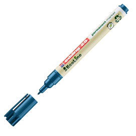 Marcatore permanente 25 ecoline - punta tonda 1.0 mm - blu - edding