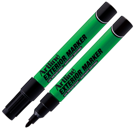 Marcatore permanente - per esterni - punta tonda 1,5 mm - nero - artline