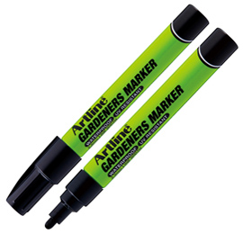 Marcatore permanente - per giardini - punta tonda 2,3 mm - nero - artline