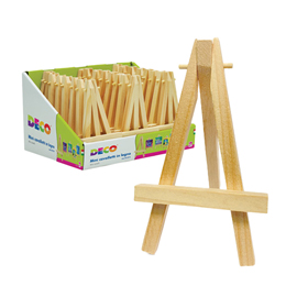 Mini cavalletto - 7 x 12 cm - legno - deco - conf. 24 pezzi