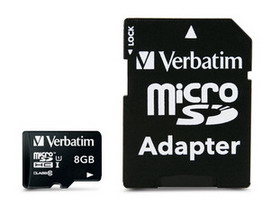 Micro sd card 8gb hc classe 10 fino a 45mb/s