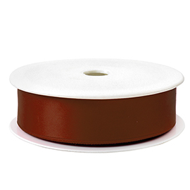 Nastro doppio raso - 25mmx50mt - marrone 855 - brizzolari