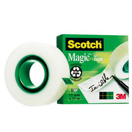 Nastro adesivo scotch magic 810-1933 invisibile perm. 19mmx33mt