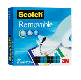 Nastro adesivo scotch magic 811-1933 invisibile rimovibile 19mmx33mt