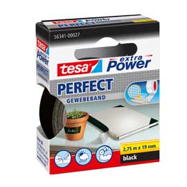 Nastro adesivo telato 19mmx2,7mt nero 56341 xp perfect