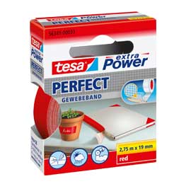Nastro adesivo telato 19mmx2,7mt rosso 56341 xp perfect
