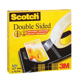 Nastro biadesivo 33mtx12mm 665 permanente s/liner scotch