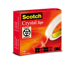 Nastro adesivo scotch crystal clear 600 66mtx19mm