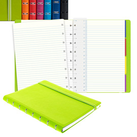 Notebook pocket f.to 144x105mm a righe 56 pag. Rosso similpelle filofax