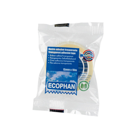 Nastro adesivo ecophan 15mmx10mt in caramella eurocel