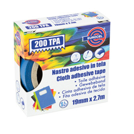 Nastro adesivo telato tpa blu 200 19mmx2,7mt eurocel