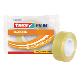 Nastro adesivo tesafilm - 33 m x 19 mm - trasparente - confezionato singolarmente - tesa