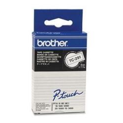 Nastro brother tc-291 9mmx7,7 nero/bianco