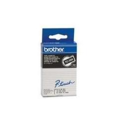Nastro brother tc-395 9mmx7,7 bianco/nero
