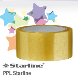 Nastro adesivo 66mtx50mm trasparente ppl starline