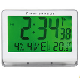 Orologio digitale lcd 20x15x3cm alba