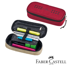 Ovalino grip melange marsala rosso faber castell