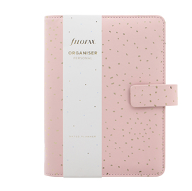 Organiser confetti - f.to personal - 187 x 153 x 40 mm - con cinturino - rosa - filofax
