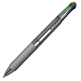 Penna a sfera 4 multi chrome - punta 1,00 mm - 4 colori - old silver - osama