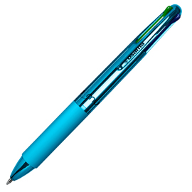 Penna a sfera 4 multi chrome - punta 1,00 mm - 4 colori - sky  - osama