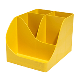 Portapenne pen wave bee blue - 15,5 x 11,9 x 10,9 cm - giallo zafferano - exacompta