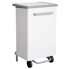 Pattumiera a pedale gastro 90l bianco stilcasa