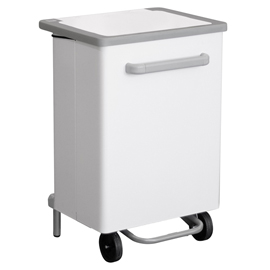 Pattumiera a pedale gastro 70l bianco stilcasa