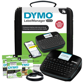 Promo pack etichettatrice label manager 160 - 3 nastri d1 12 mm nero / bianco inclusi - dymo