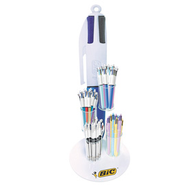 Penna 4 colours - colori assortiti - bic - expo 108 pezzi