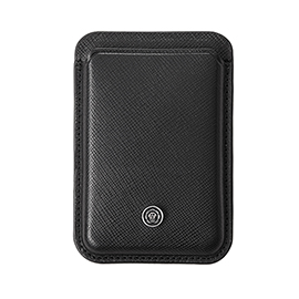 Portacarte magnetico - pelle saffiano - nero - cross