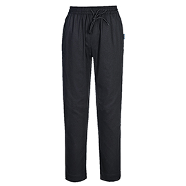 Pantaloni cuoco meshair pro - taglia m - nero - portwest