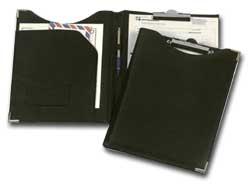 Portablocco in similpelle nero 24x31cm con tasca art.247 niji