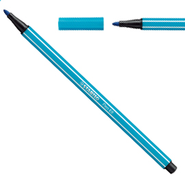Pennarello stabilo pen 68/31 blu chiaro