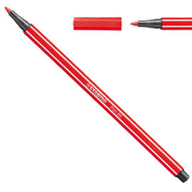 Pennarello stabilo pen 68/48 rosso carminio